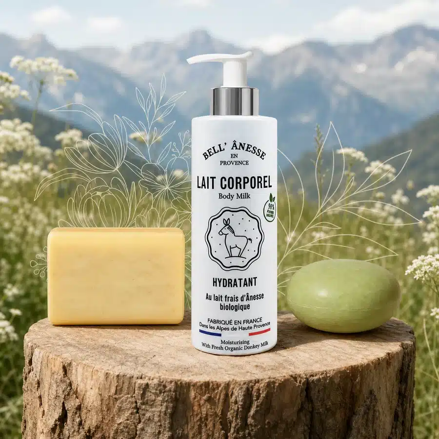 Routine Parfaite avec savon, shampoing solide et lait corporel