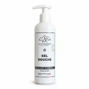 Gel douche au lait d’ânesse frais et bio 20 %